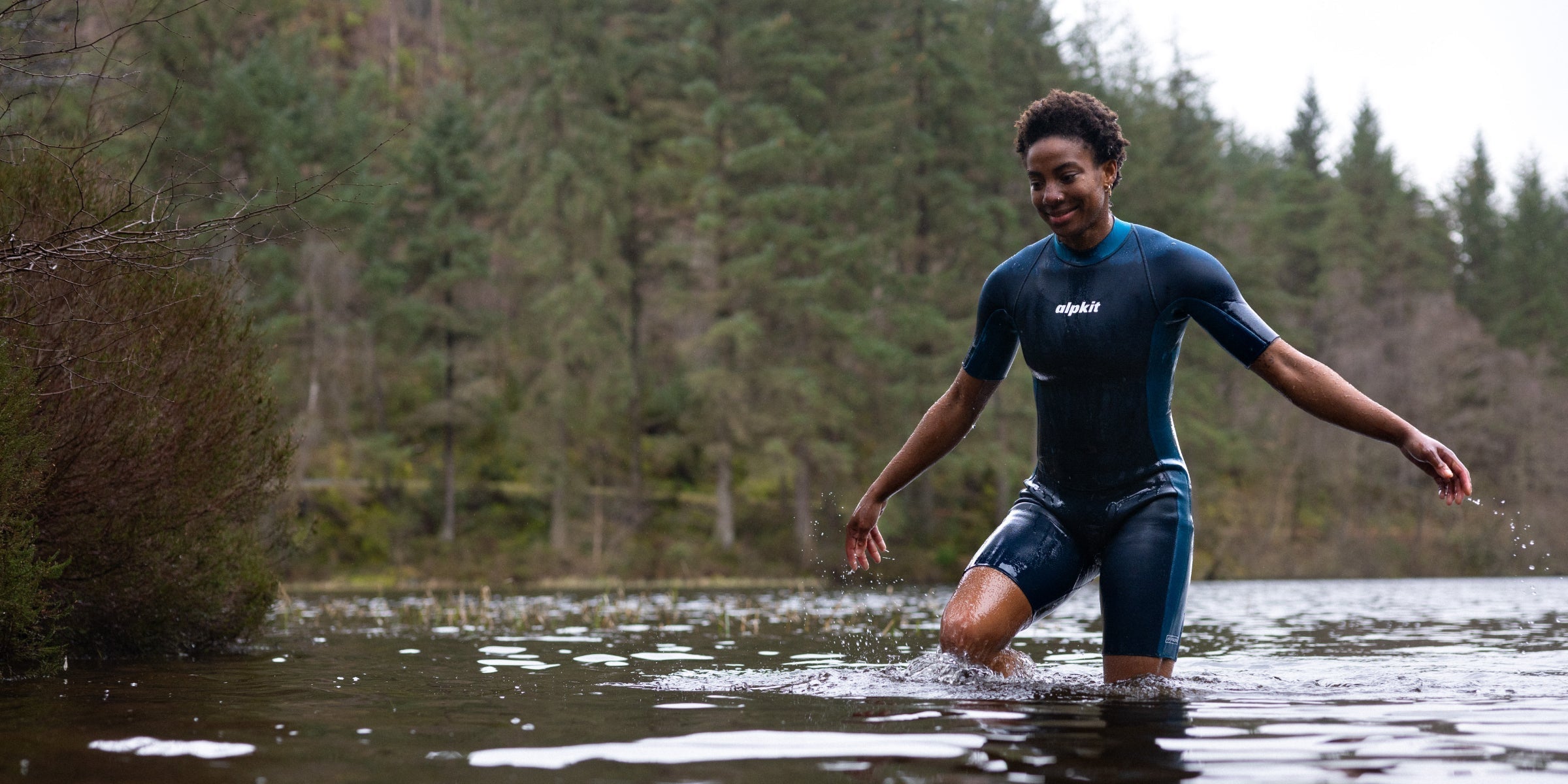 Swimmer wearing Yulex swimsuit