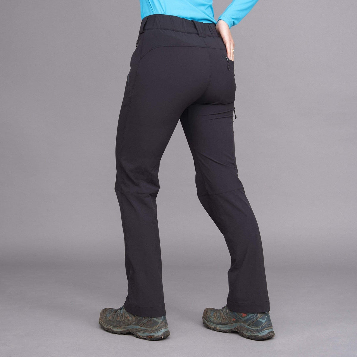 chilkoot womens softshell pant trousers rear