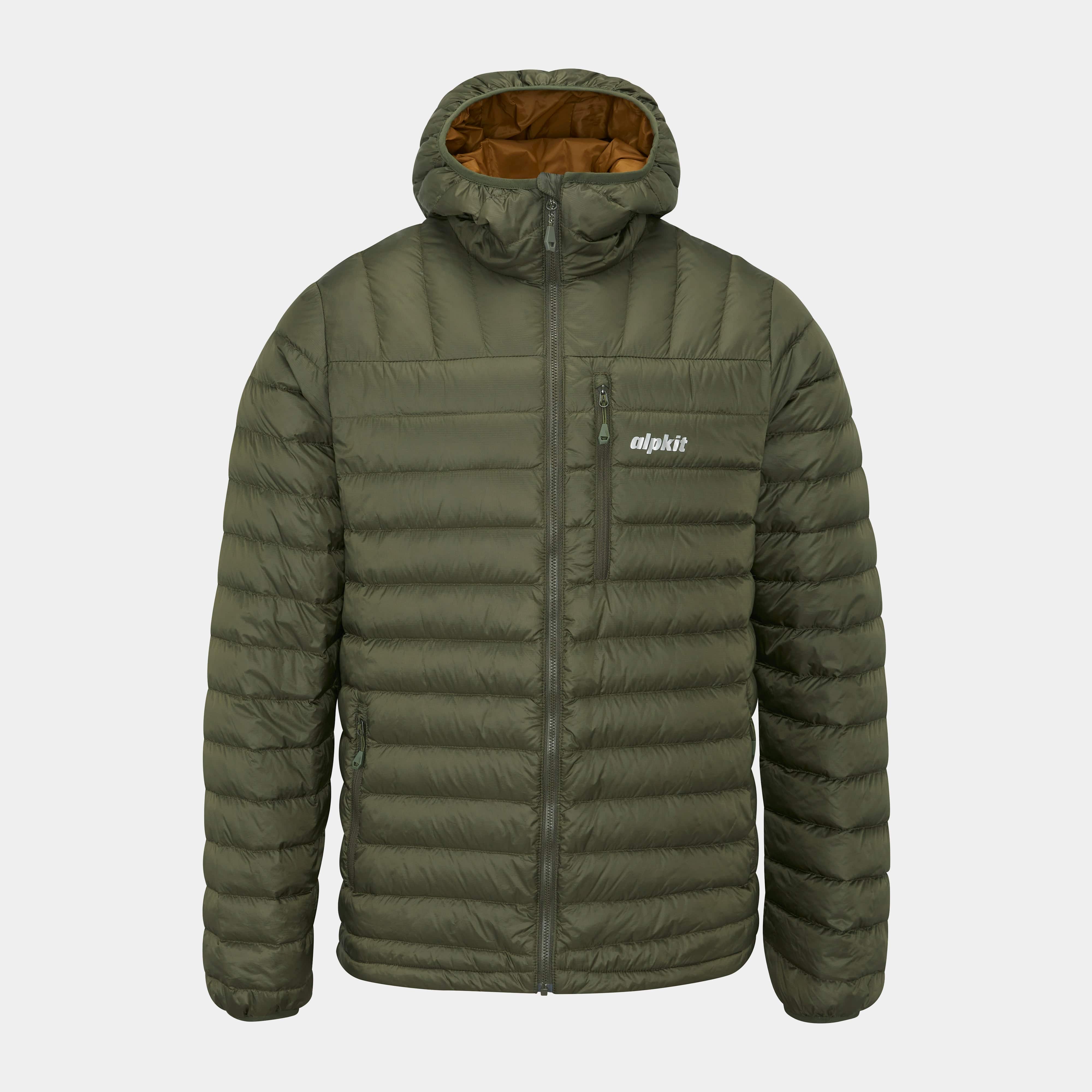 Filoment Hoody Mens microbaffle down jacketX Small Kelp