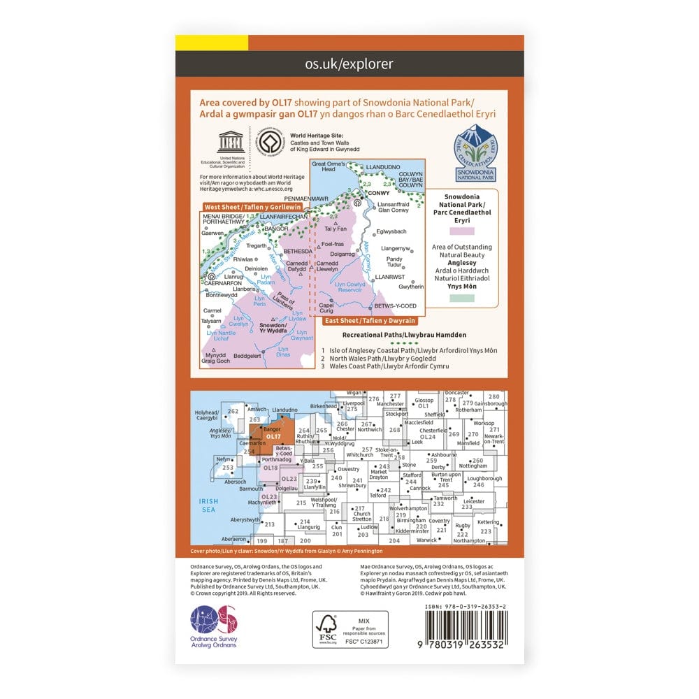 OS Explorer / Snowdonia Snowdon