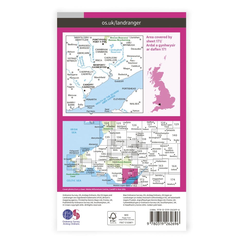 OS Landranger / Cardiff & Newport