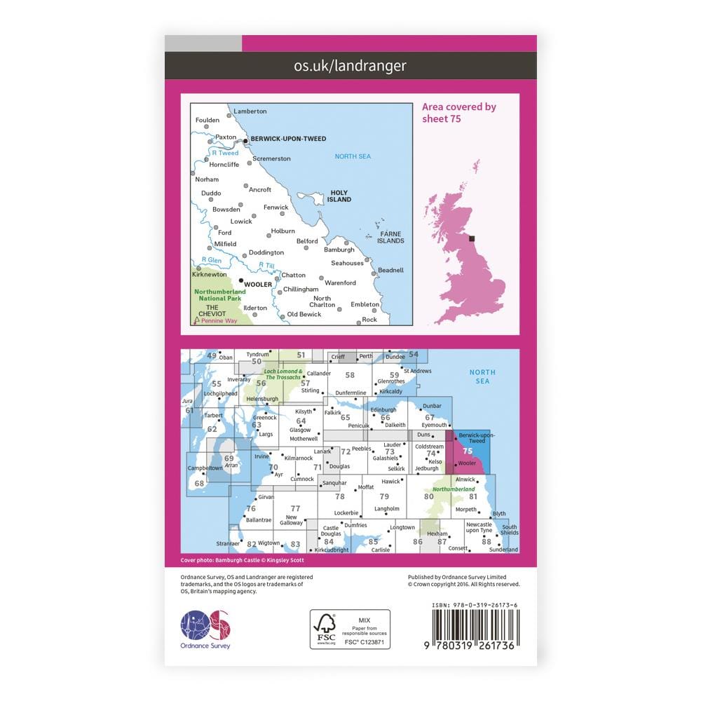 OS Landranger / Berwick Upon Tweed
