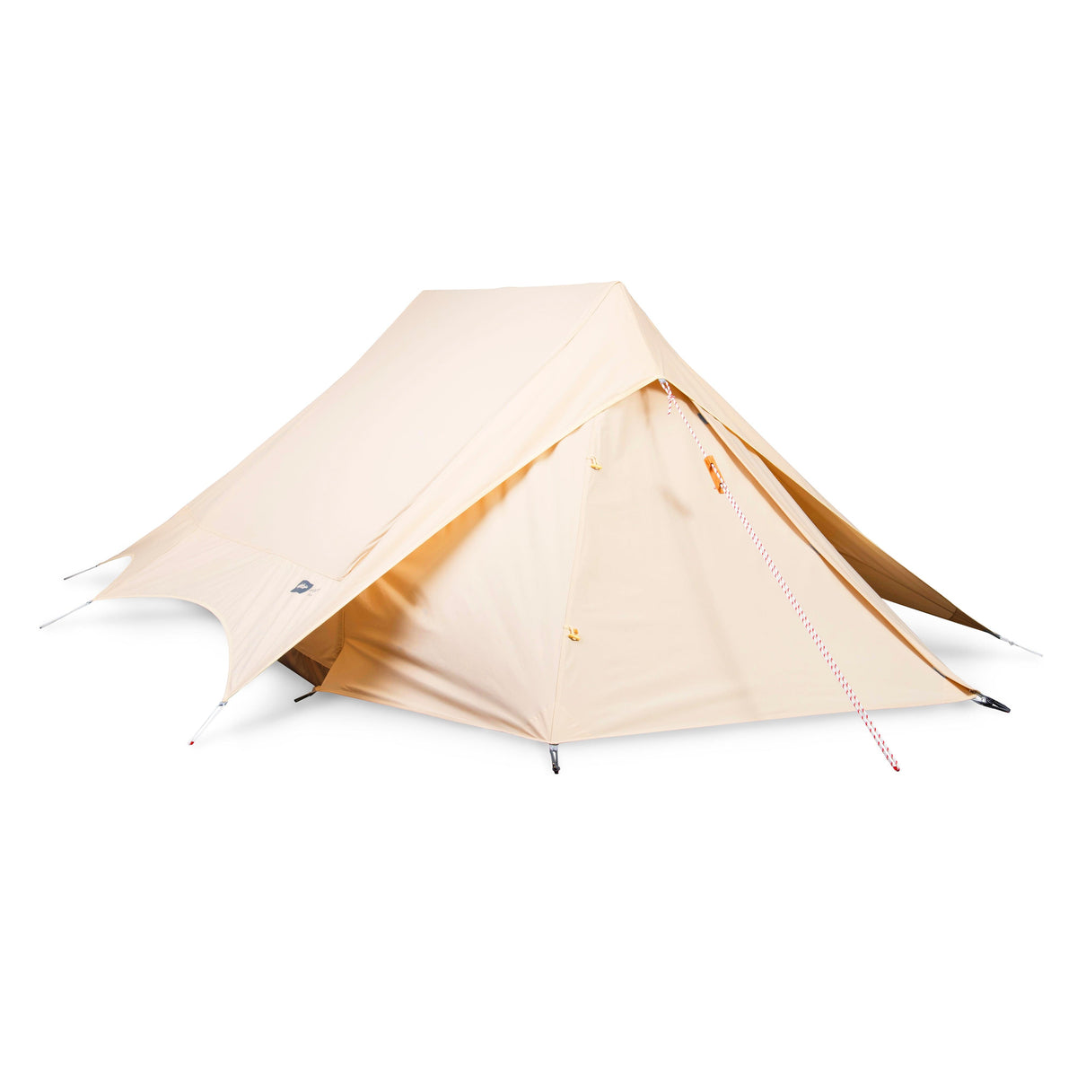 alpkit frejus organic cotton poly cotton a-frame tent closed