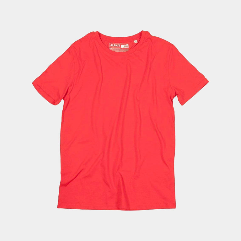 Alpkit men's Blank Canvas t-shirt in Chilli  - closed
