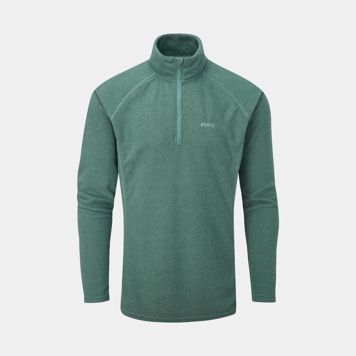 alpkit mens kelpie fleece in Stirling green - closed