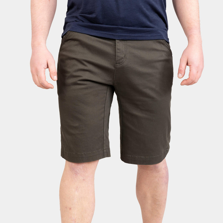 alpkit mens werk shorts in kelp green