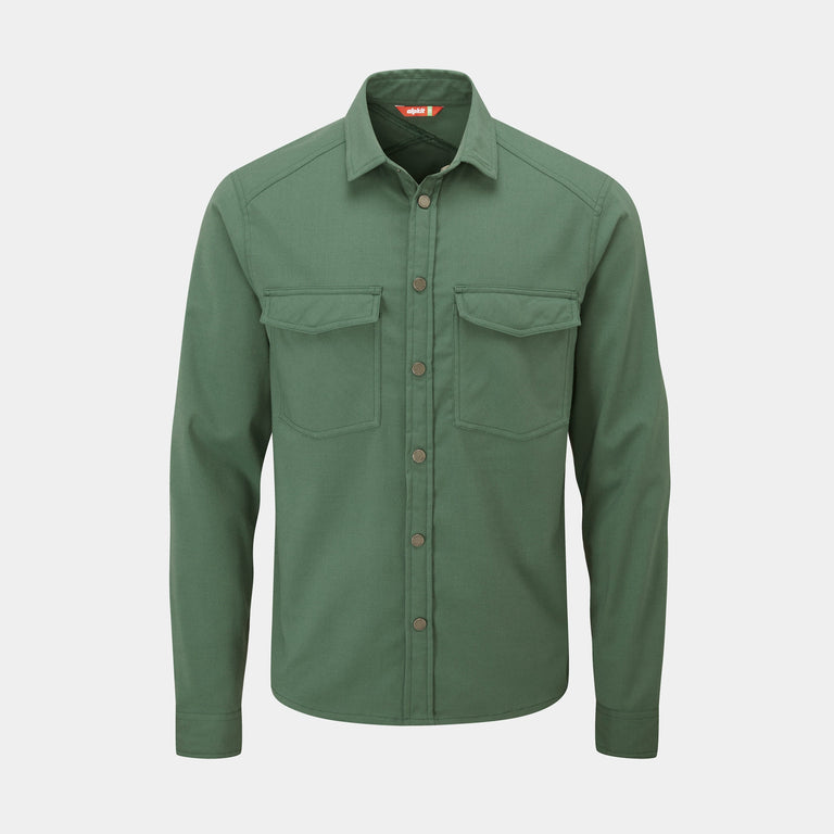 mens woodsmoke overshirt in green