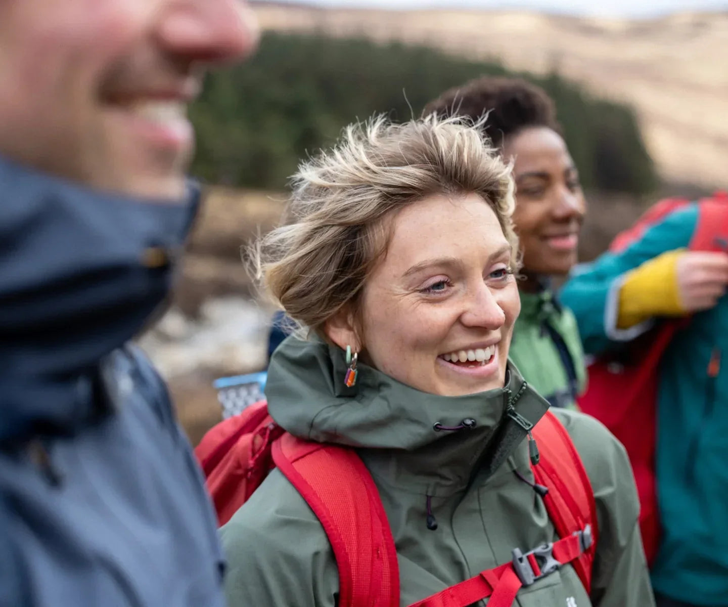 Hikers on the trail