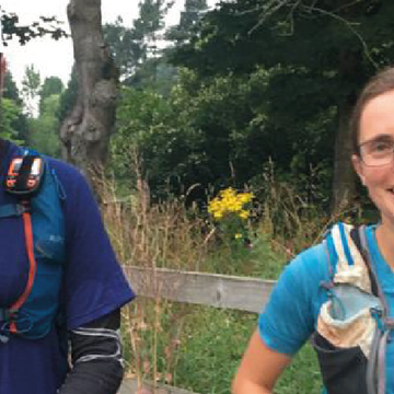 Fell Runner participating in the Fellowman race