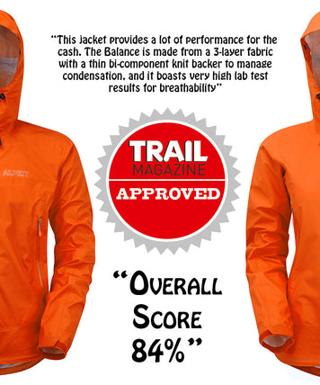 Trail Magazine Approves of Balance waterproof coat