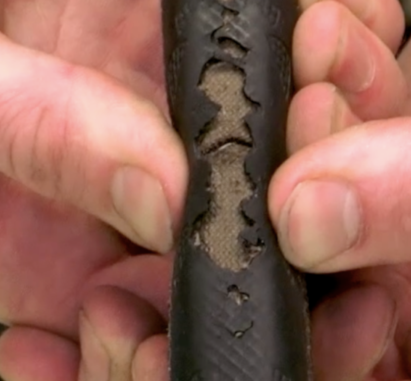 Essential bike maintenance - How to deal with a torn bike tyre whilst out riding
