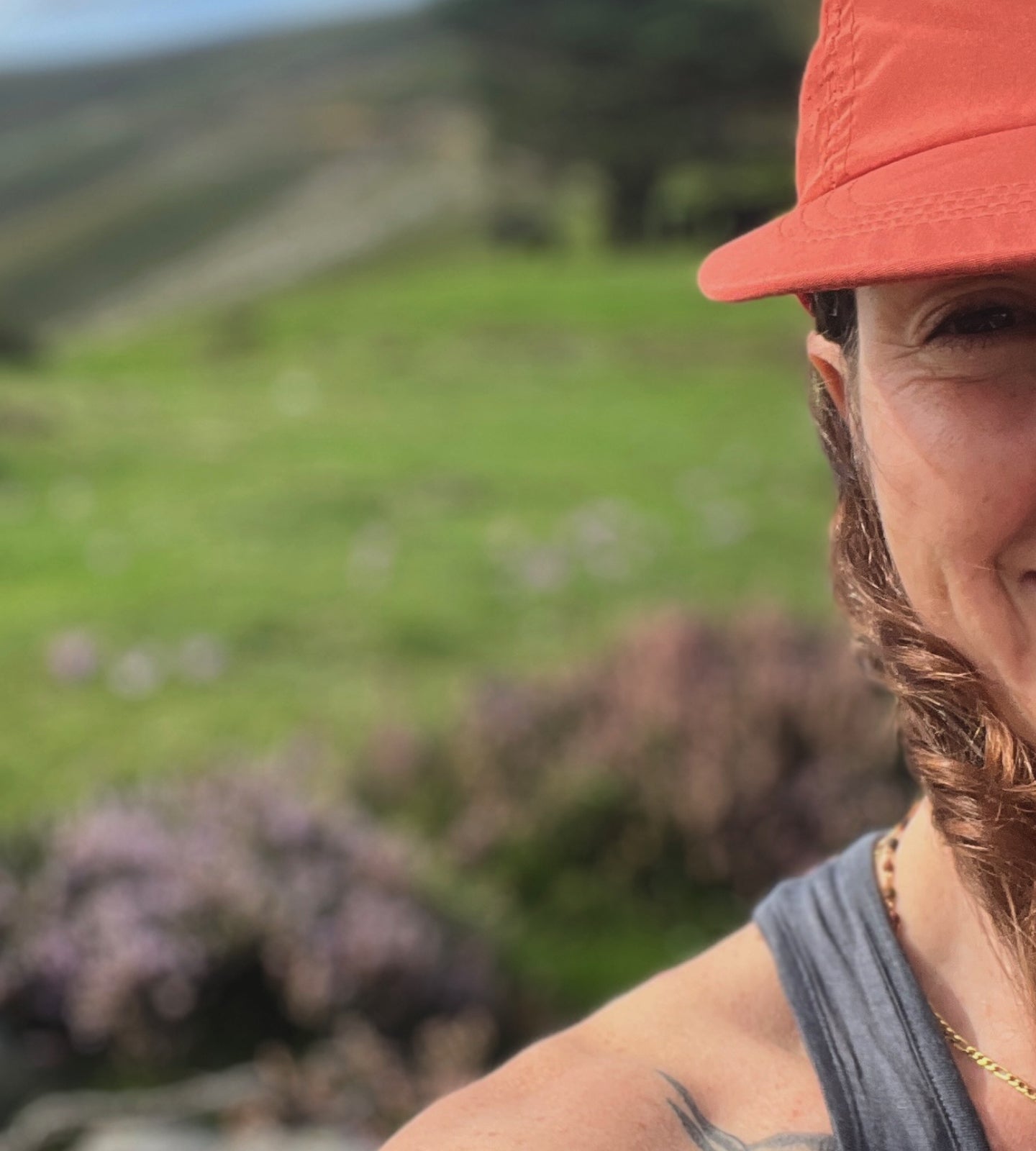 Emily walking the El Camino Trail