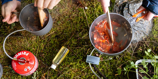 Cooking a tasty expedition camp meal