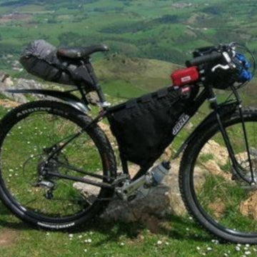 Fuel Pod top tube bag for bikepacking accessories
