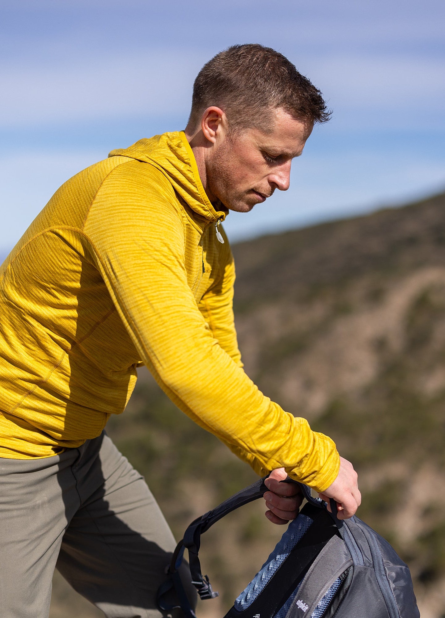 Griffon gridded fleece for hiking