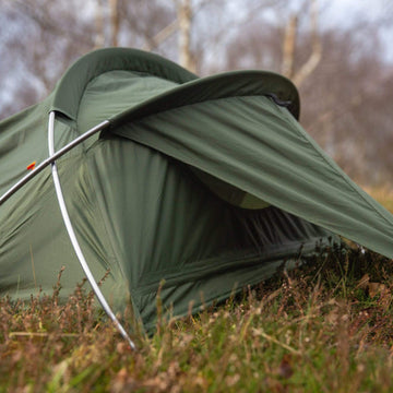 Wild camping with a lightweight hooped bivvy
