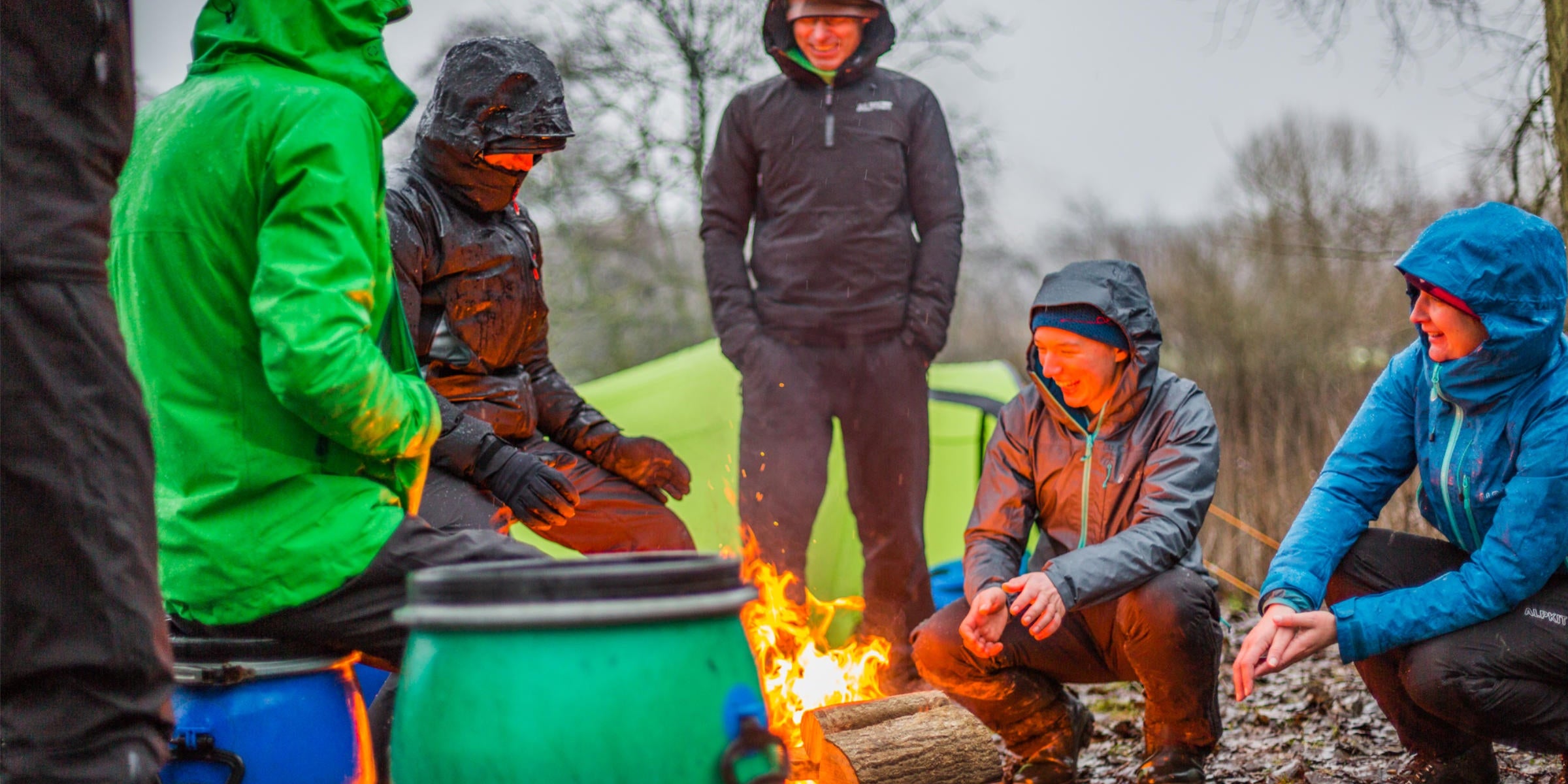 Layer to stay warm when camping