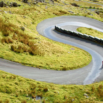 Rider on the Alps Divide