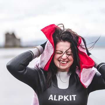 Wild swimmers about to enter the water