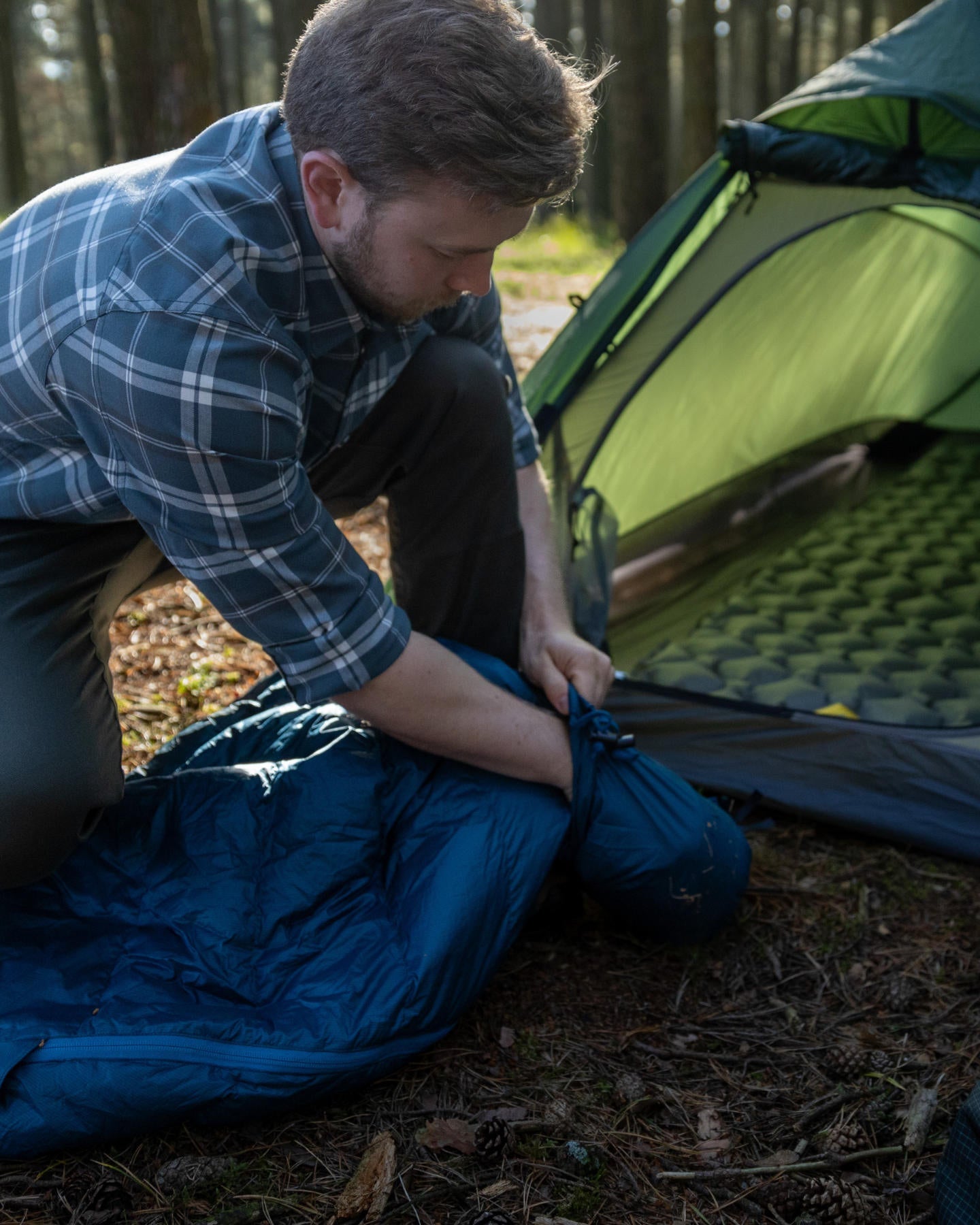 Ultralighweight down sleeping bag
