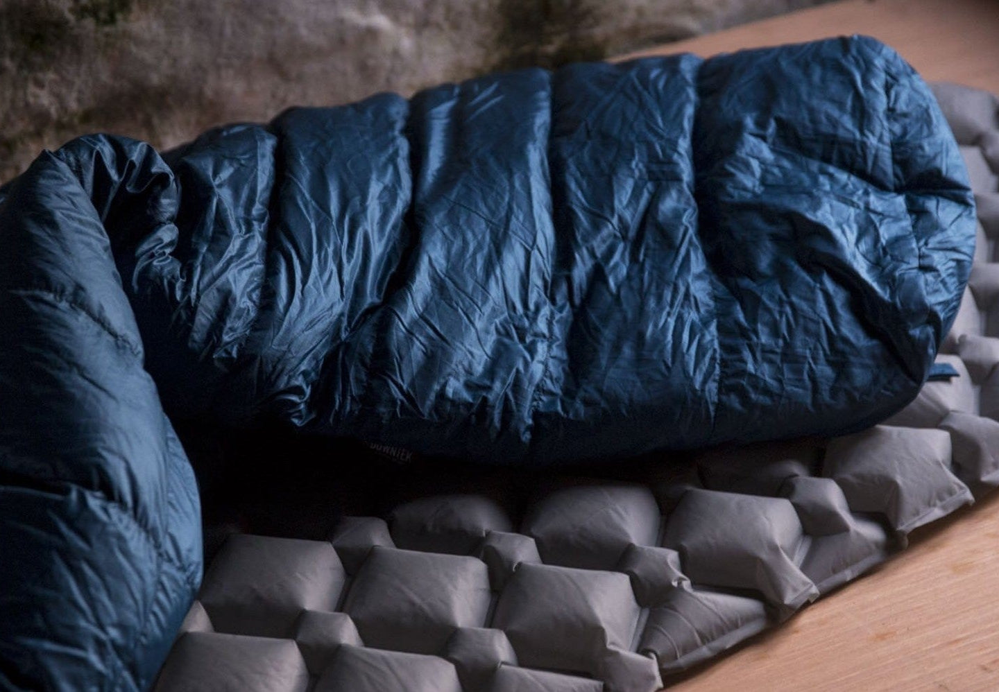 An ultralight goosedown sleeping bag