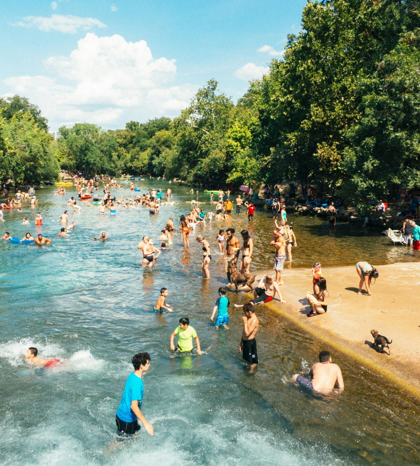 Swimmer exercising their right to swim