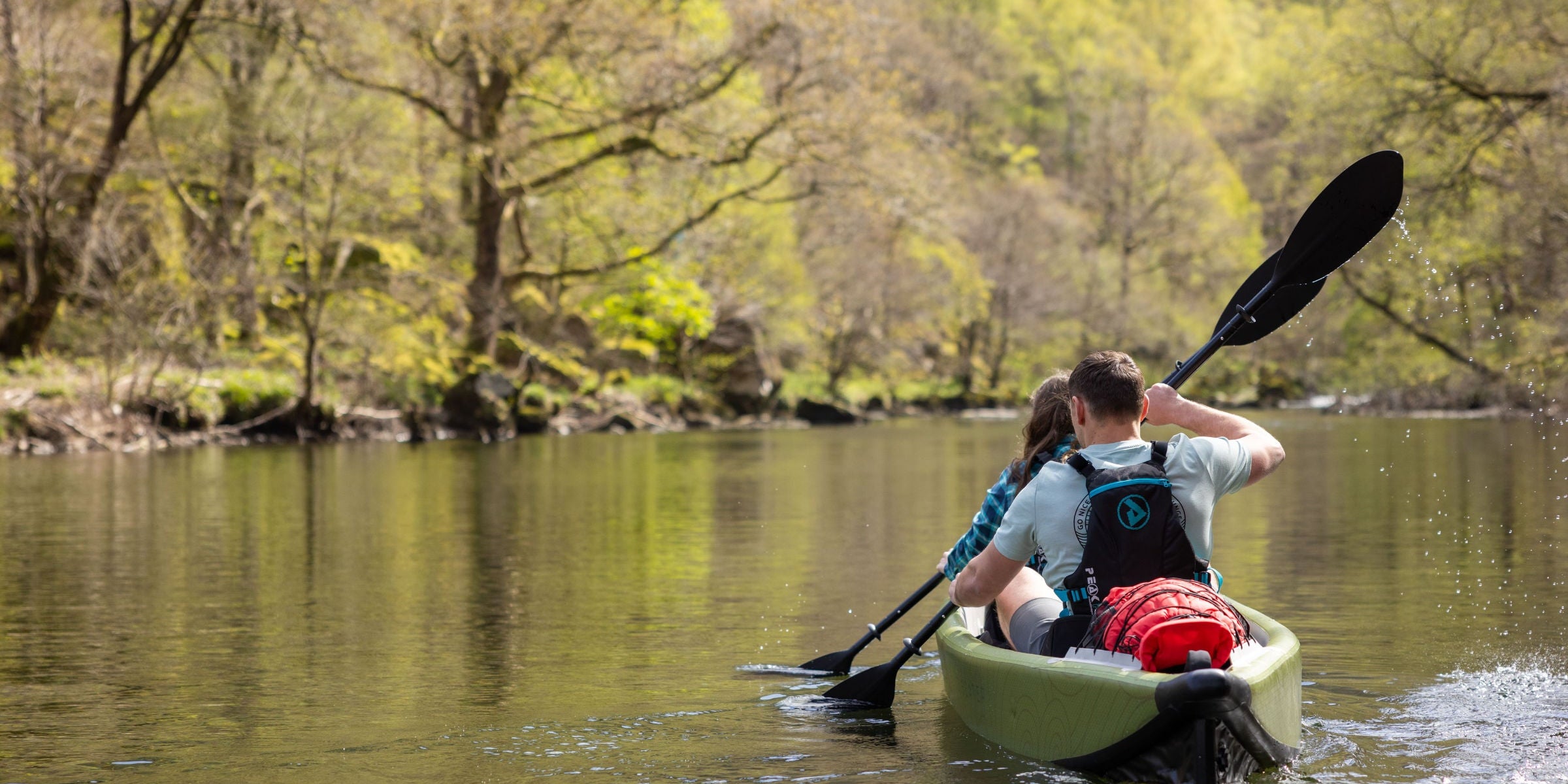 Canoeing lake