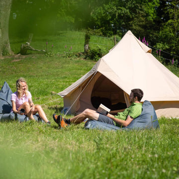 Geodesic family camping tent