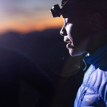 Trail running in tech tees and trail running rucksacks