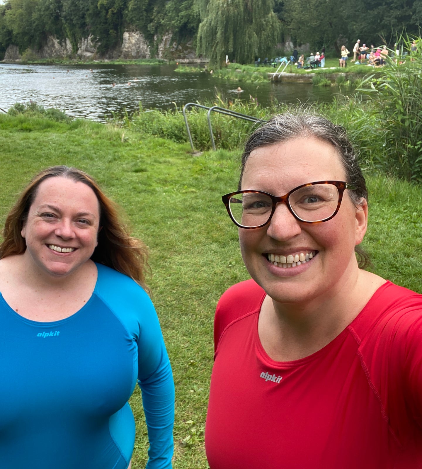 Wild swimmers enjoying a dip