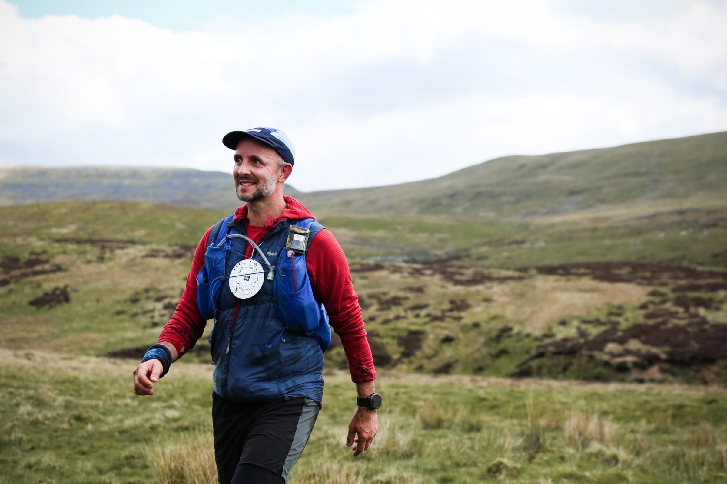 Fell Runner participating in the Fellowman race