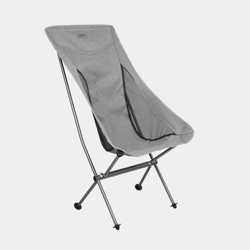 Campers finding shade under a awning