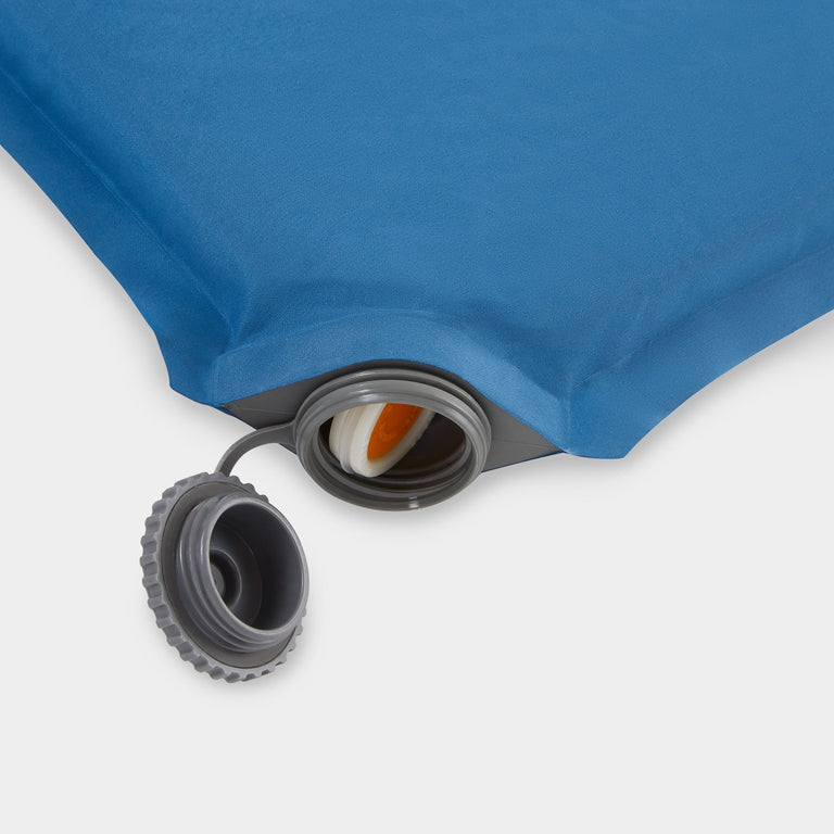 alpkit double dozer double sleeping mat in Nemo blue valve