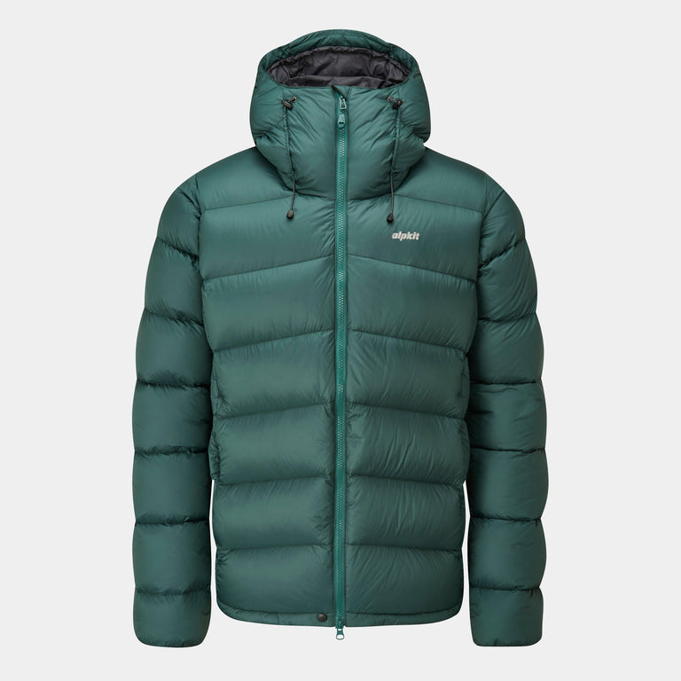 Alpkit men's Fantom down jacket in forest green