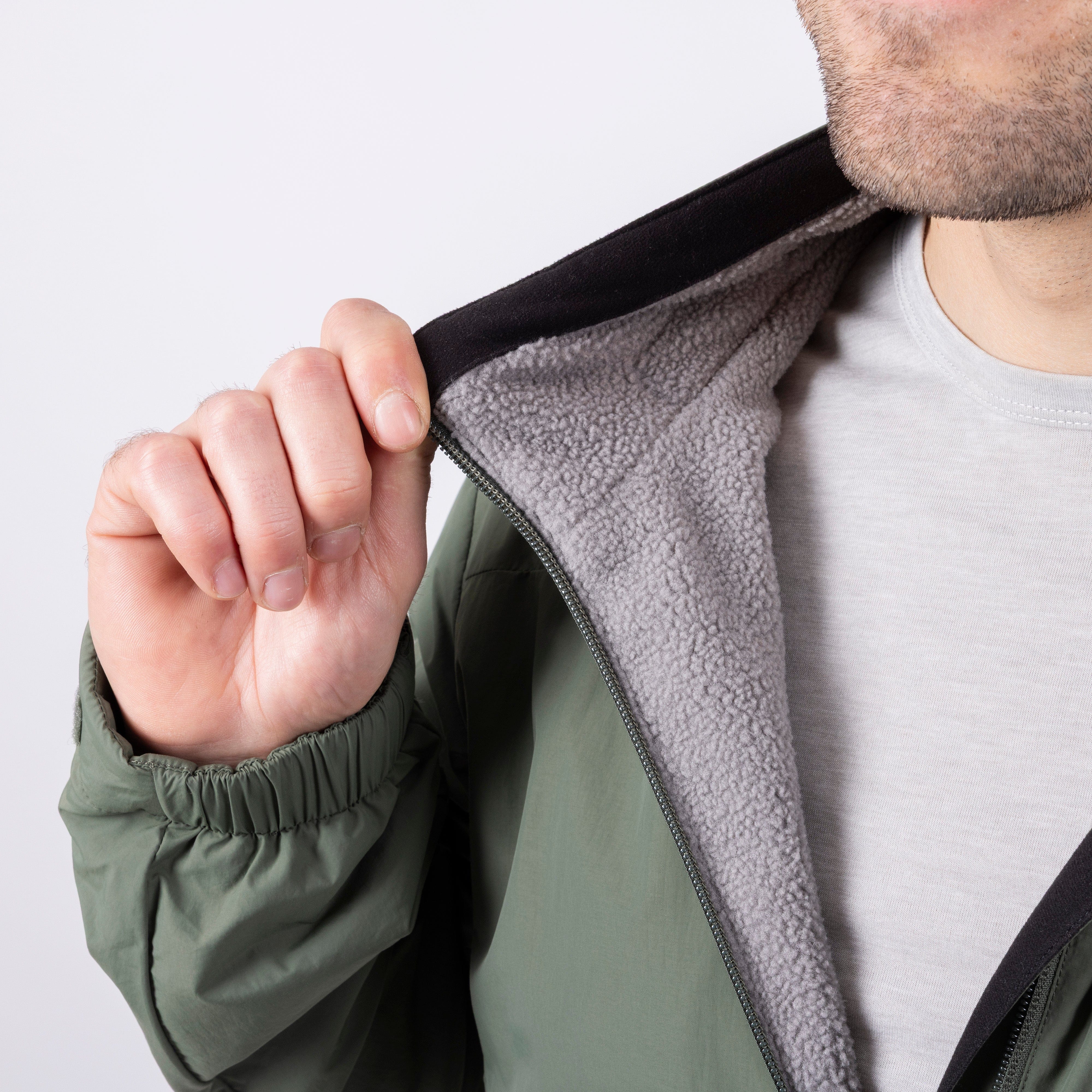 Jura Men's Pile Fleece-Lined Windproof Mountain Smock