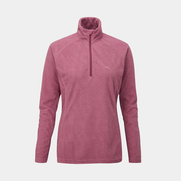 alpkit womens kelpie fleece in rose pink