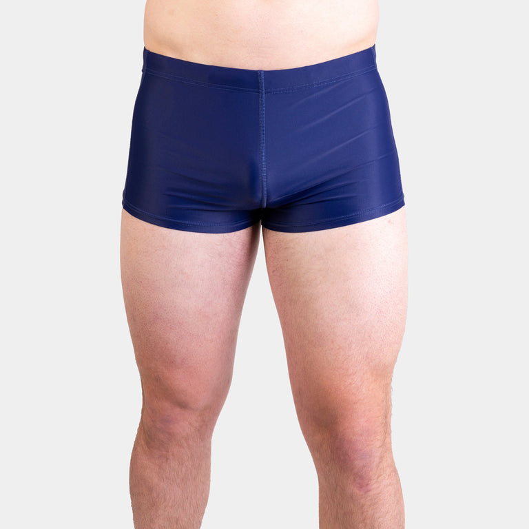 alpkit mens bredon swimming shorts in outerspace blue - closed