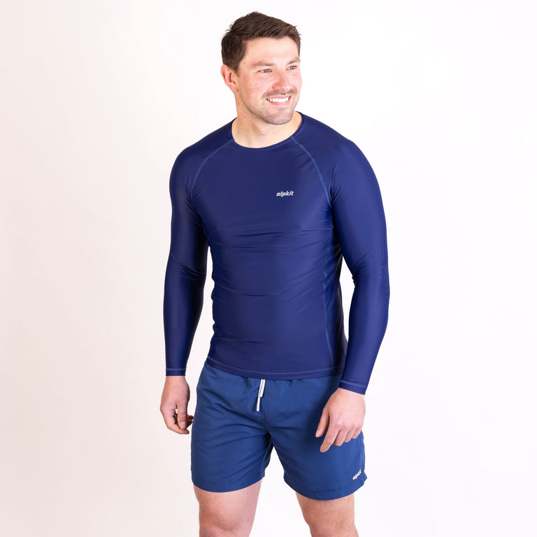 alpkit rockford swim shorts in ____ blue outfit