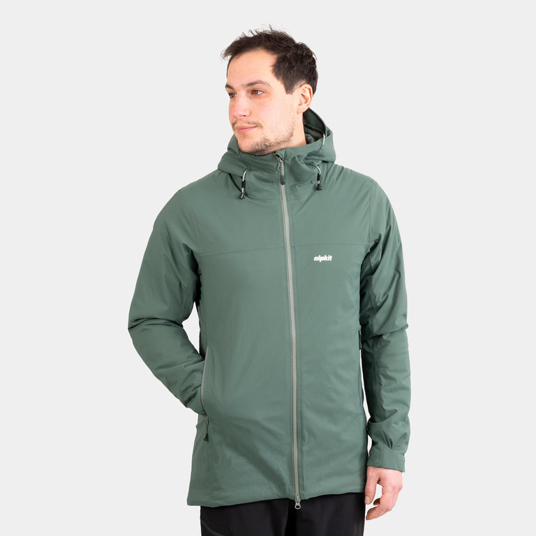 alpkit mens solace insulated jacket in reed green