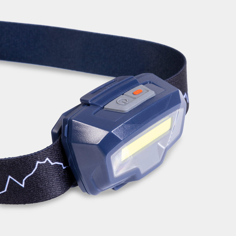 alpkit muon headtorch in outerspace blue