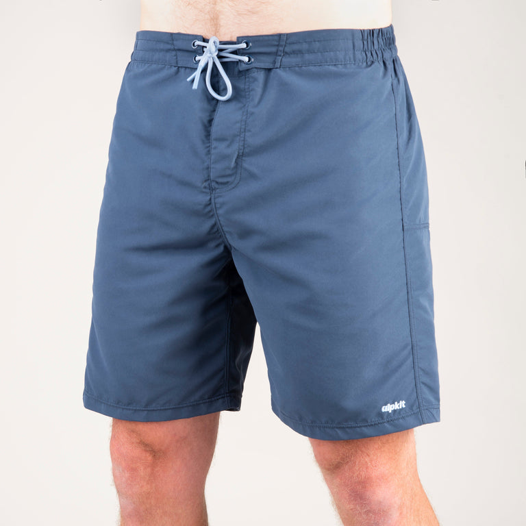 alpkit rockford swim shorts in nemo blue front - closed