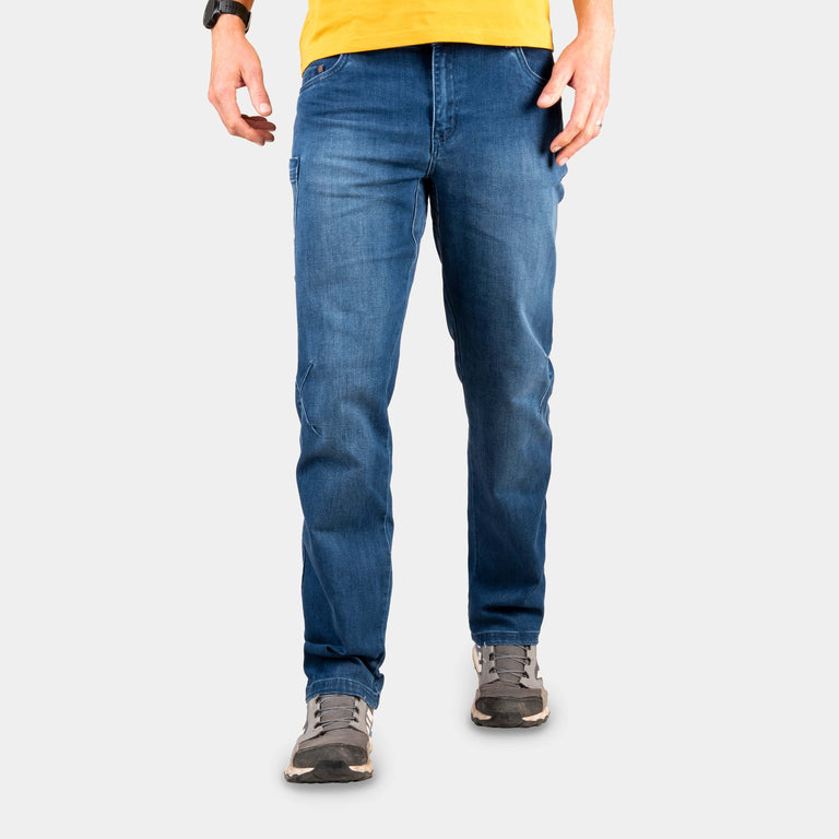 alpkit mens sequence jeans in midwash blue |pm - closed