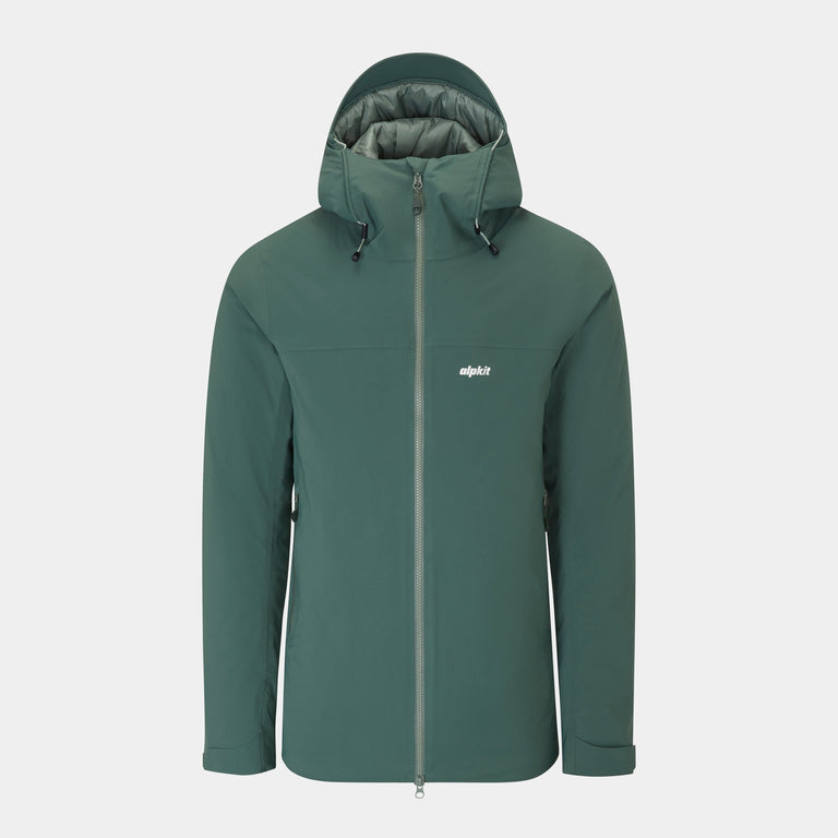 alpkit mens solace insulated jacket in reed green