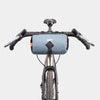 alpkit toploader zipped handlebar bag in storm grey