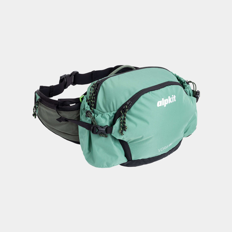 Vora 6L hip pack front 3/4 view