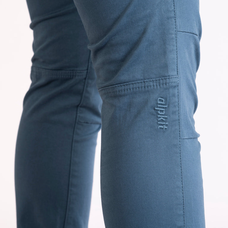 alpkit womens bloc pants in spruce blue logo