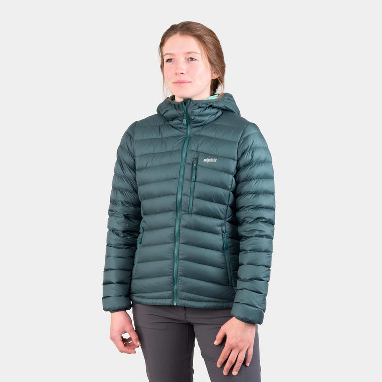 alpkit womens filoment hoody in forest green