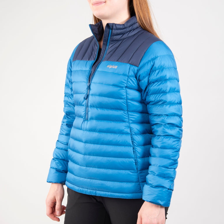 alpkit womens filoment smock in reef blue front