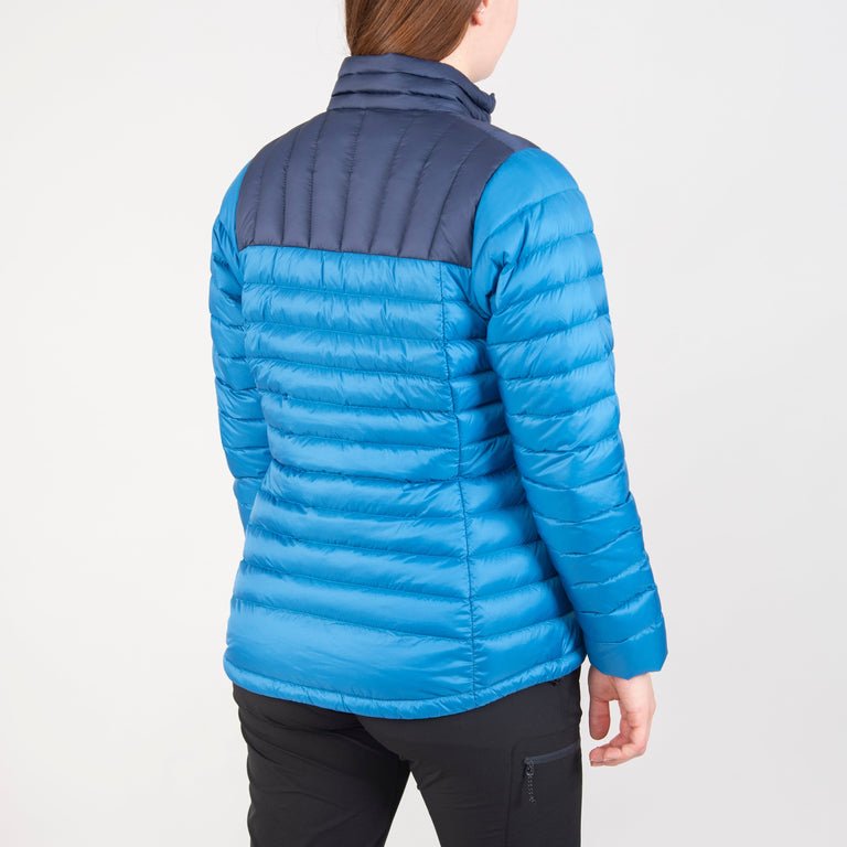 alpkit womens filoment smock in reef blue back