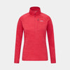 alpkit womens griffon half zip fleece in Coral